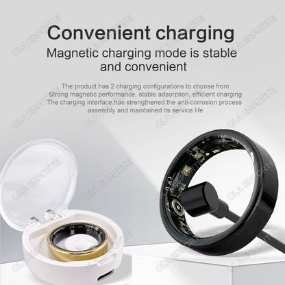 Smart Ring Multifunctional Rings Bluetooth Health Monitoring Sleep Monitor Heart Rate Sport IP68 Waterproof Men Women Smart Ring
